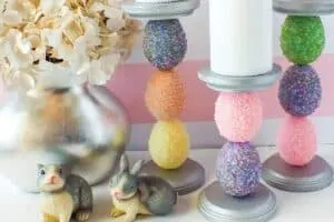 easter eggs candle holder diy