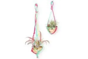macrame air planters diy