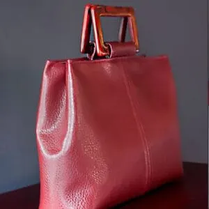 trendy faux leather bag