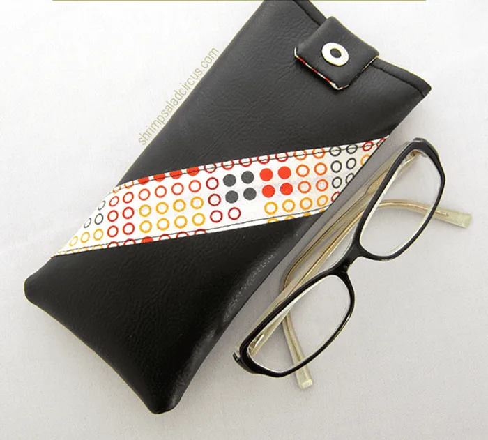 how to sew glasses case