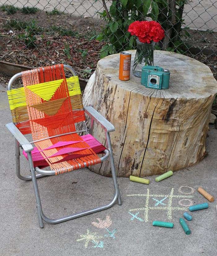 camping chair makeover