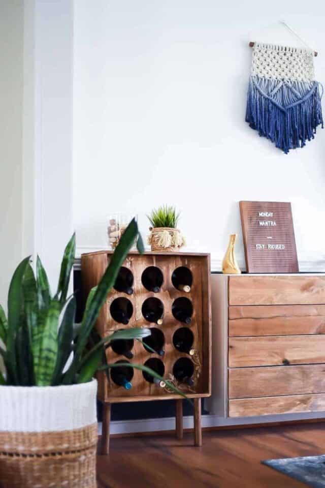 DIY wine cabinet - Ohoh deco