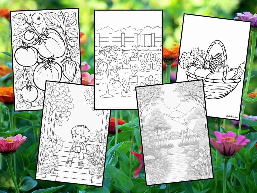 garden coloring pages