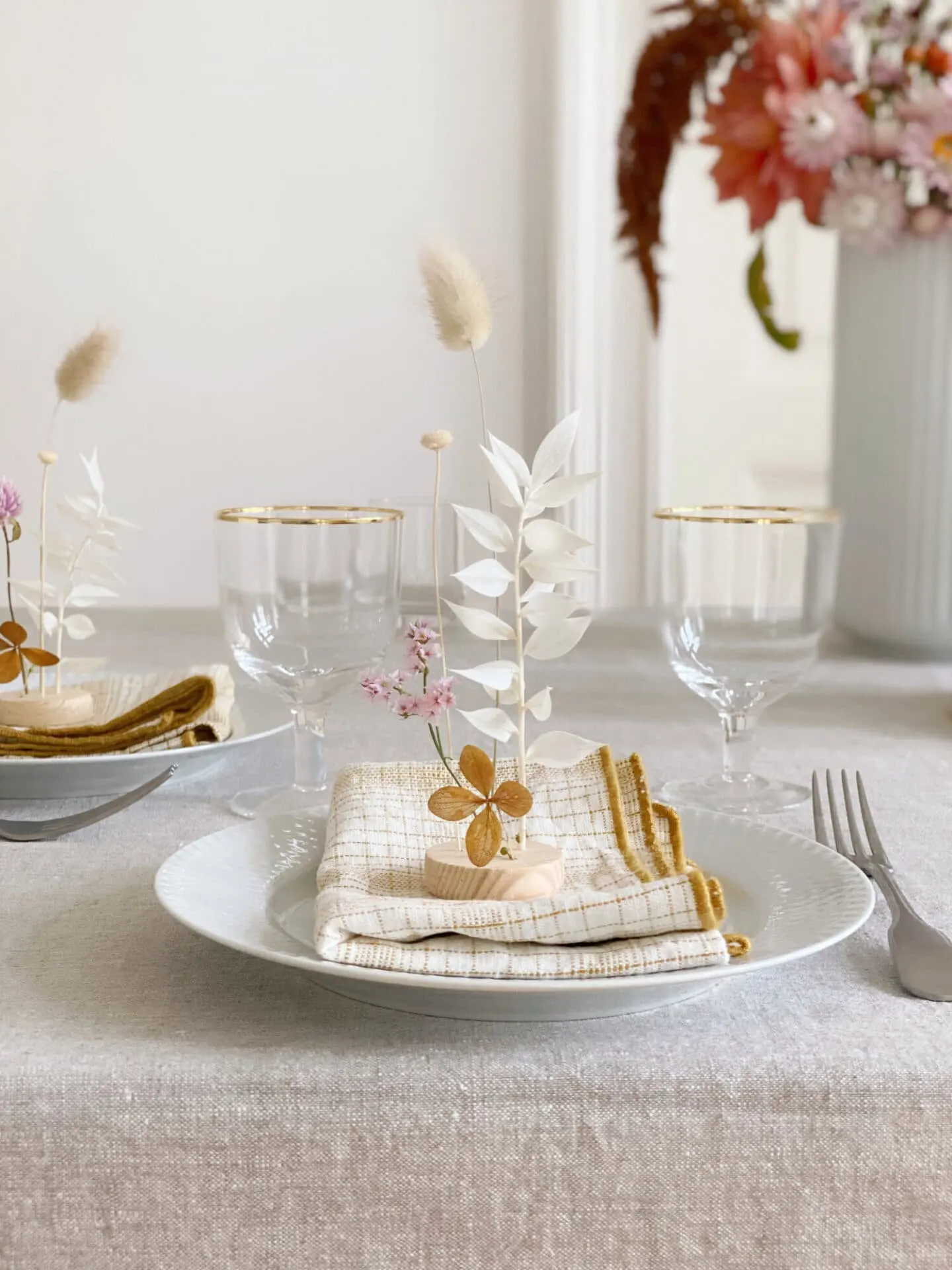 dried flower centerpiece