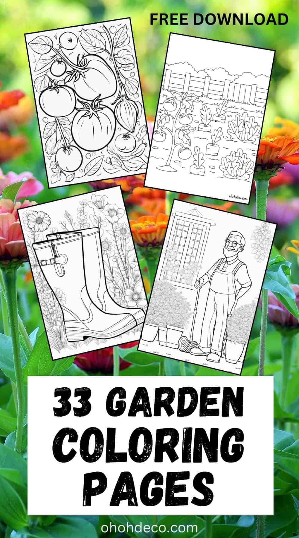 garden coloring pages