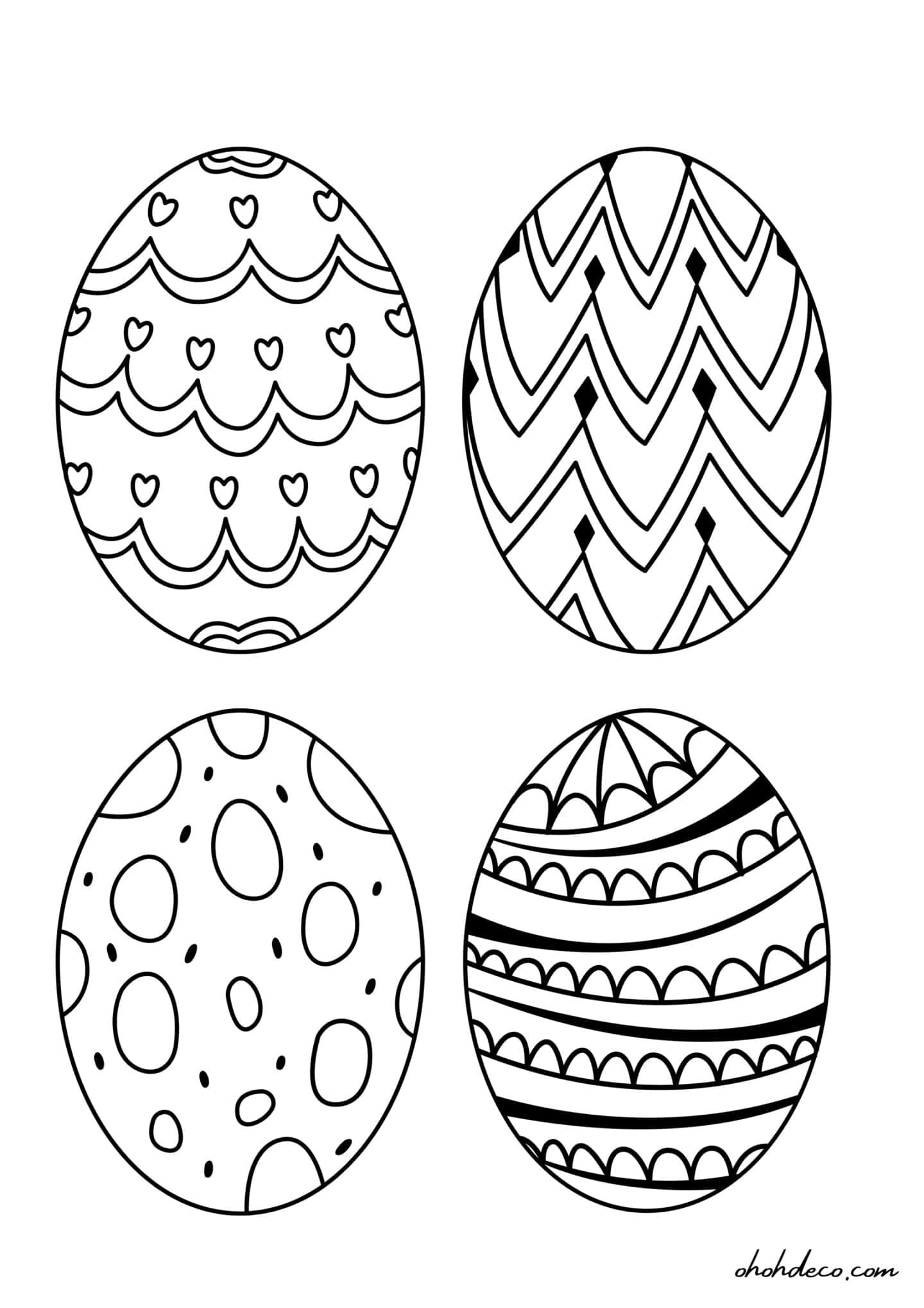 eggs coloring page