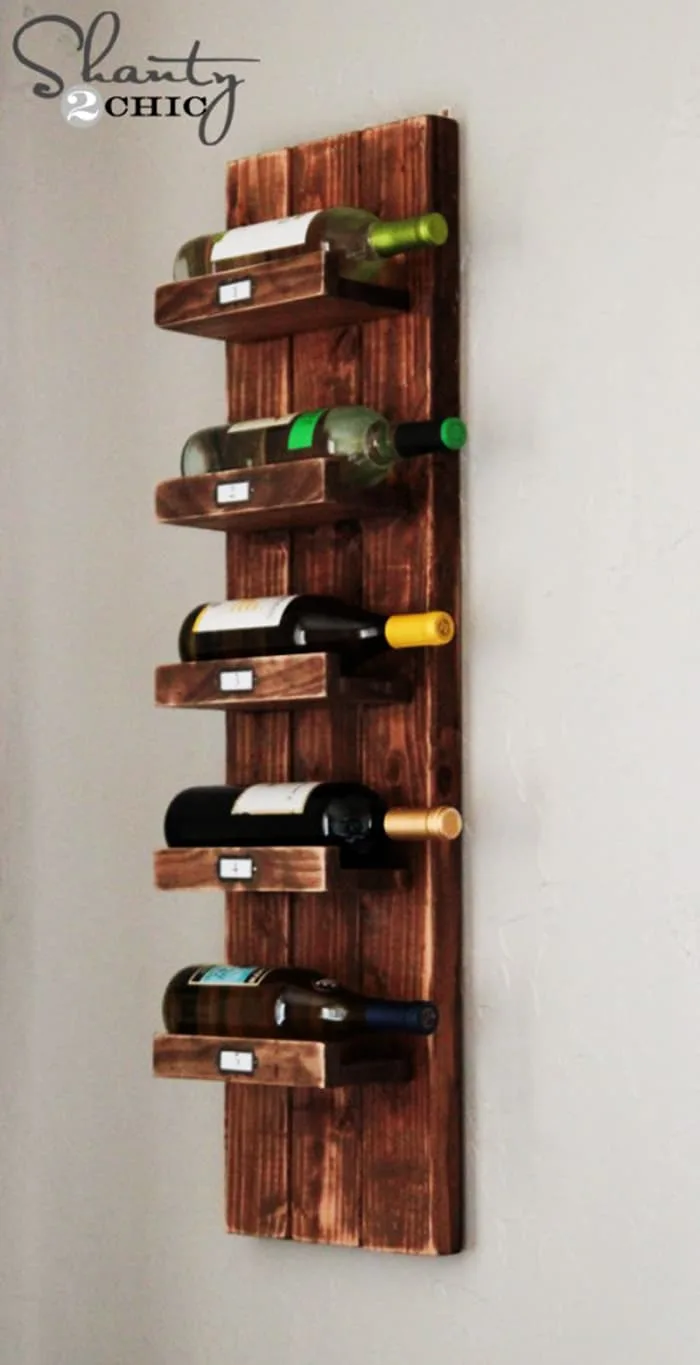 wall storage for wine