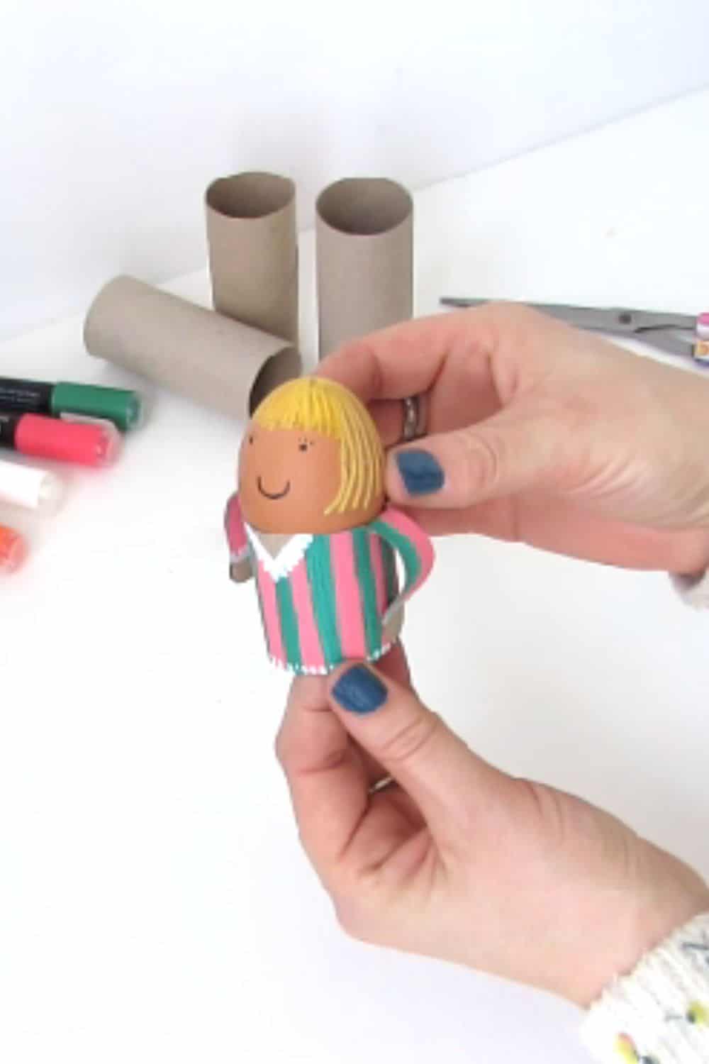 easy to make egg people decoration