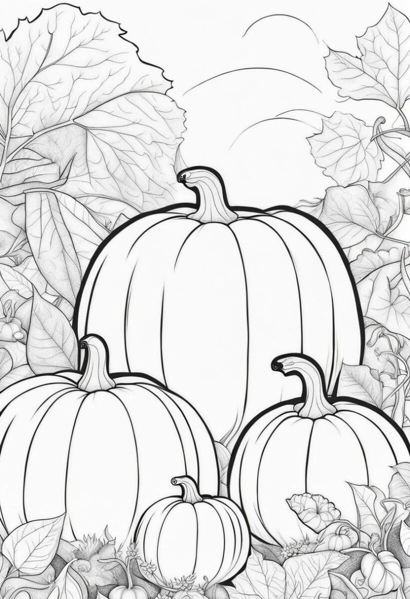 Garden Coloring Page For Kids