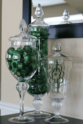 apothecary jar centerpiece