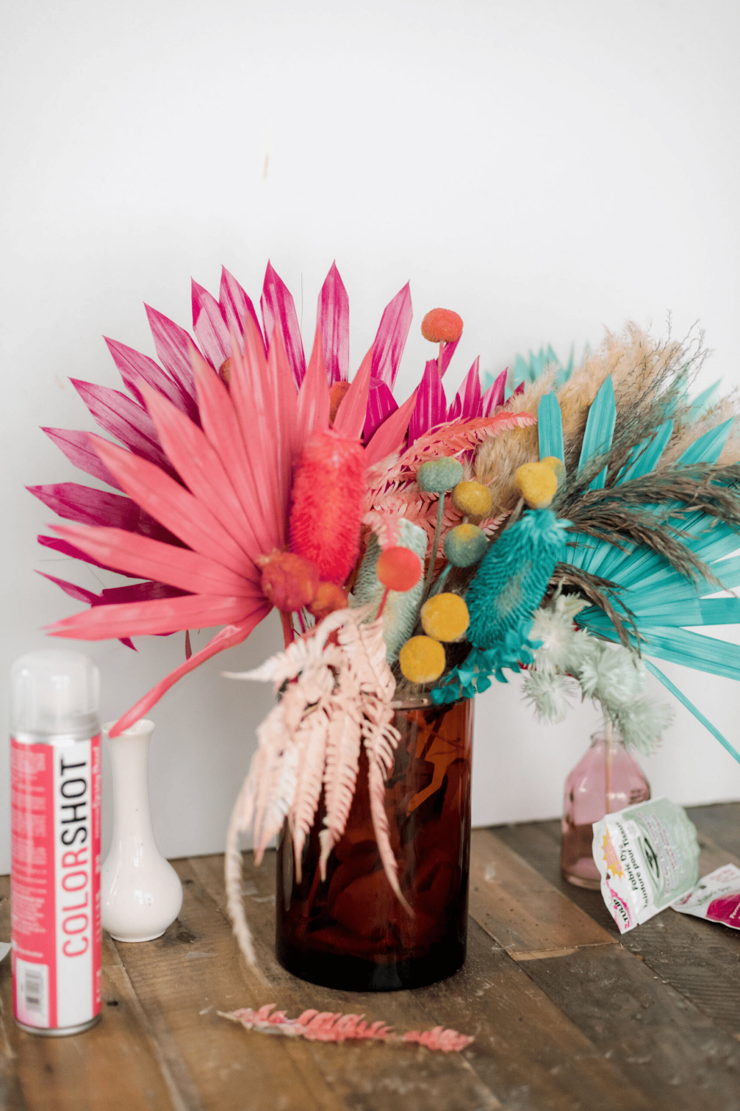 colorful dried bouquet