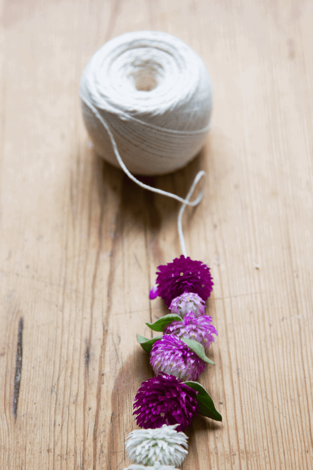 how to make a dried garland