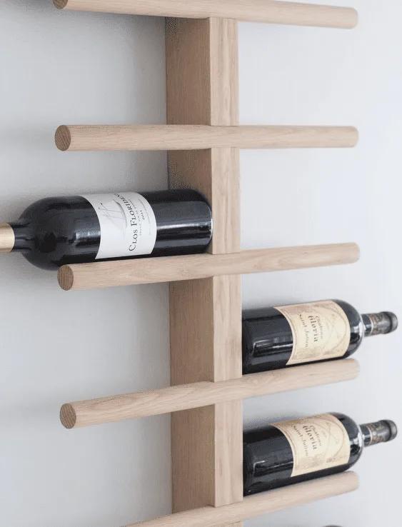 modern wine shelf