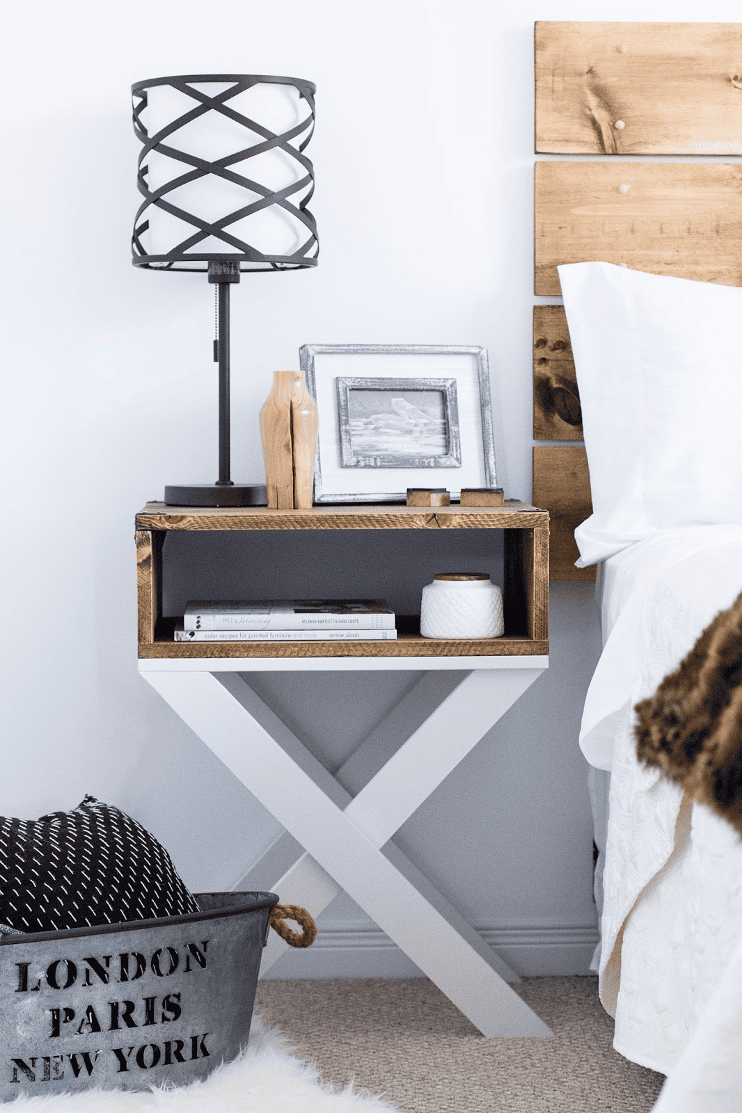 x legs nightstand building plan