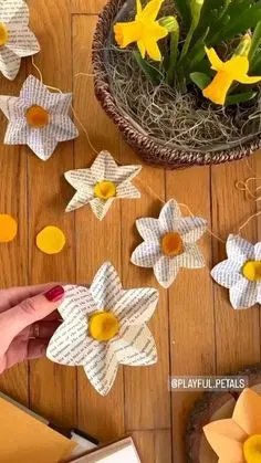 easy paper daffodils