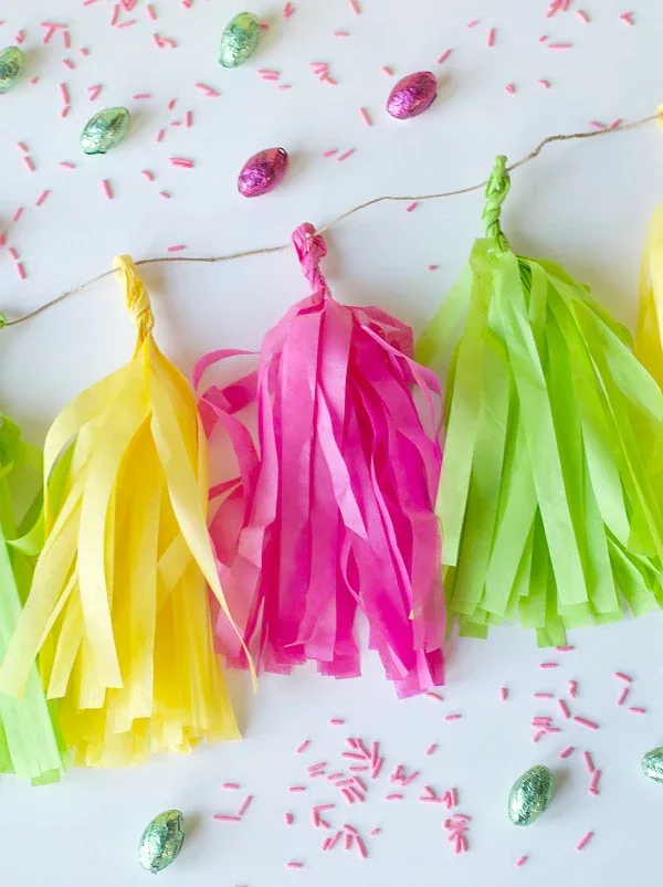 spring craft for adults tassel garland