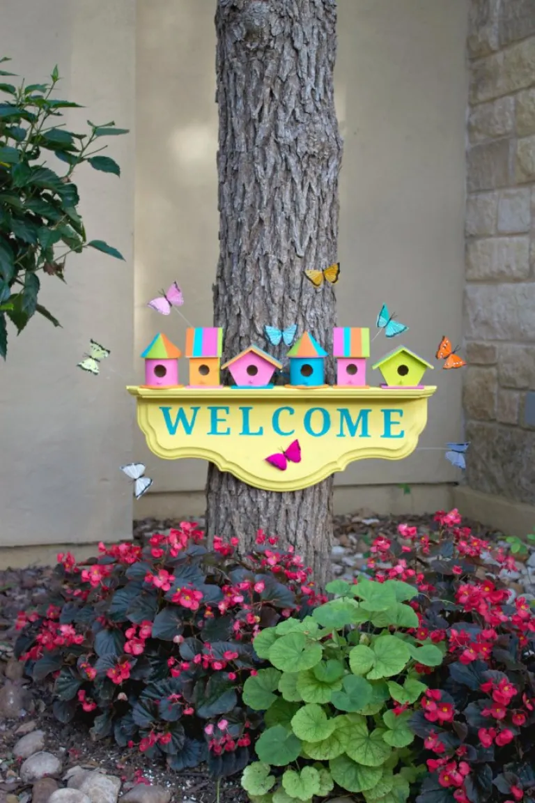 welcome spring sign idea