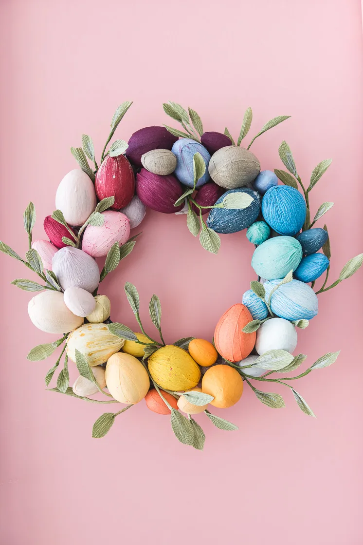 easter eggs wreath diy