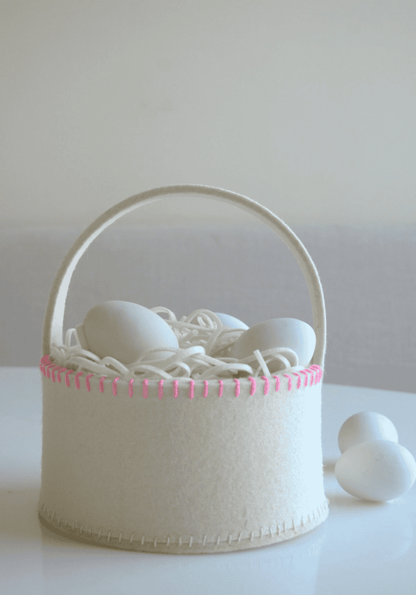 simple felt basket diy