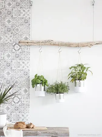 hanging herb garden diy