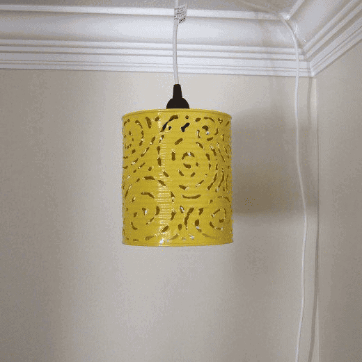 diy tin can pendant light