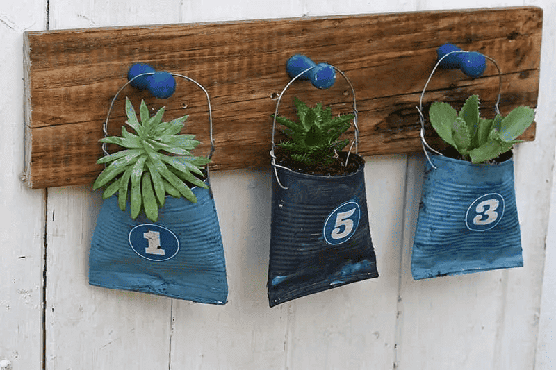 tin can house number idea