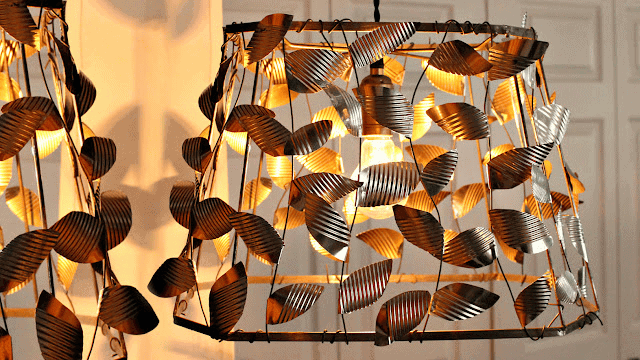 diy chandelier with ctin can