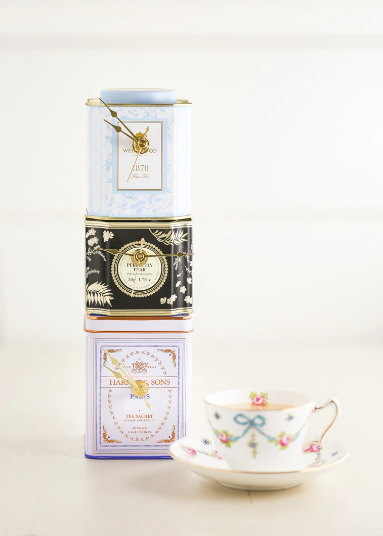 diy tea can clock