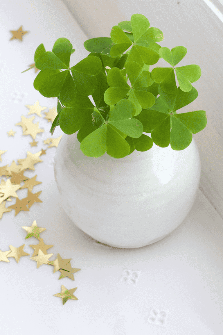 diy clover centerpiece