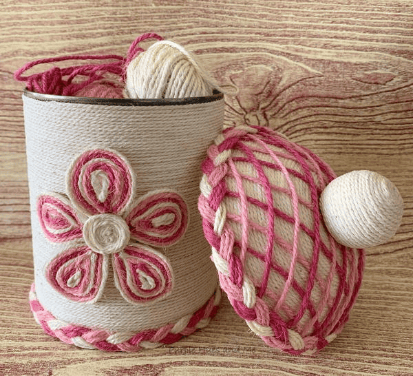 twine rope tin can box