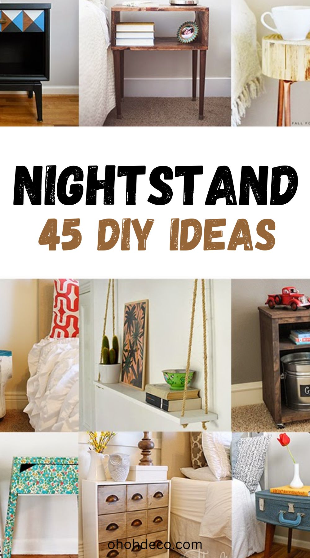 Creative DIY Ideas for Nightstands