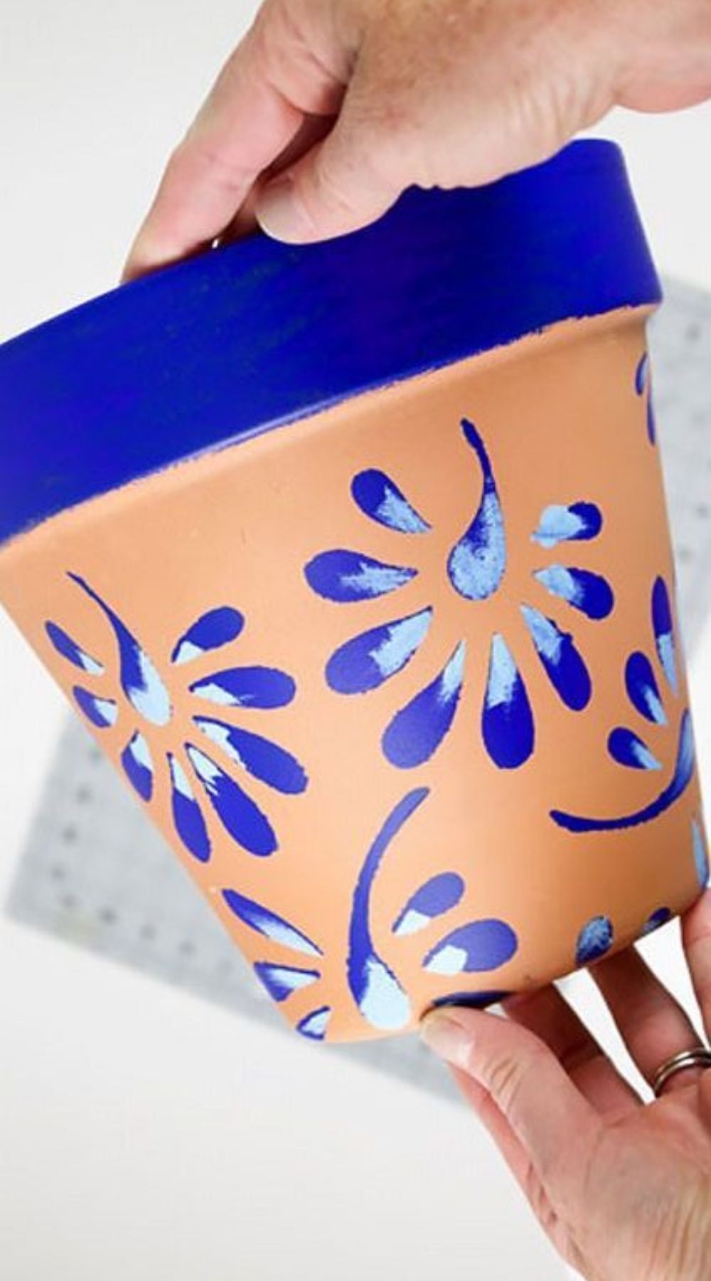 flower pot painting idea