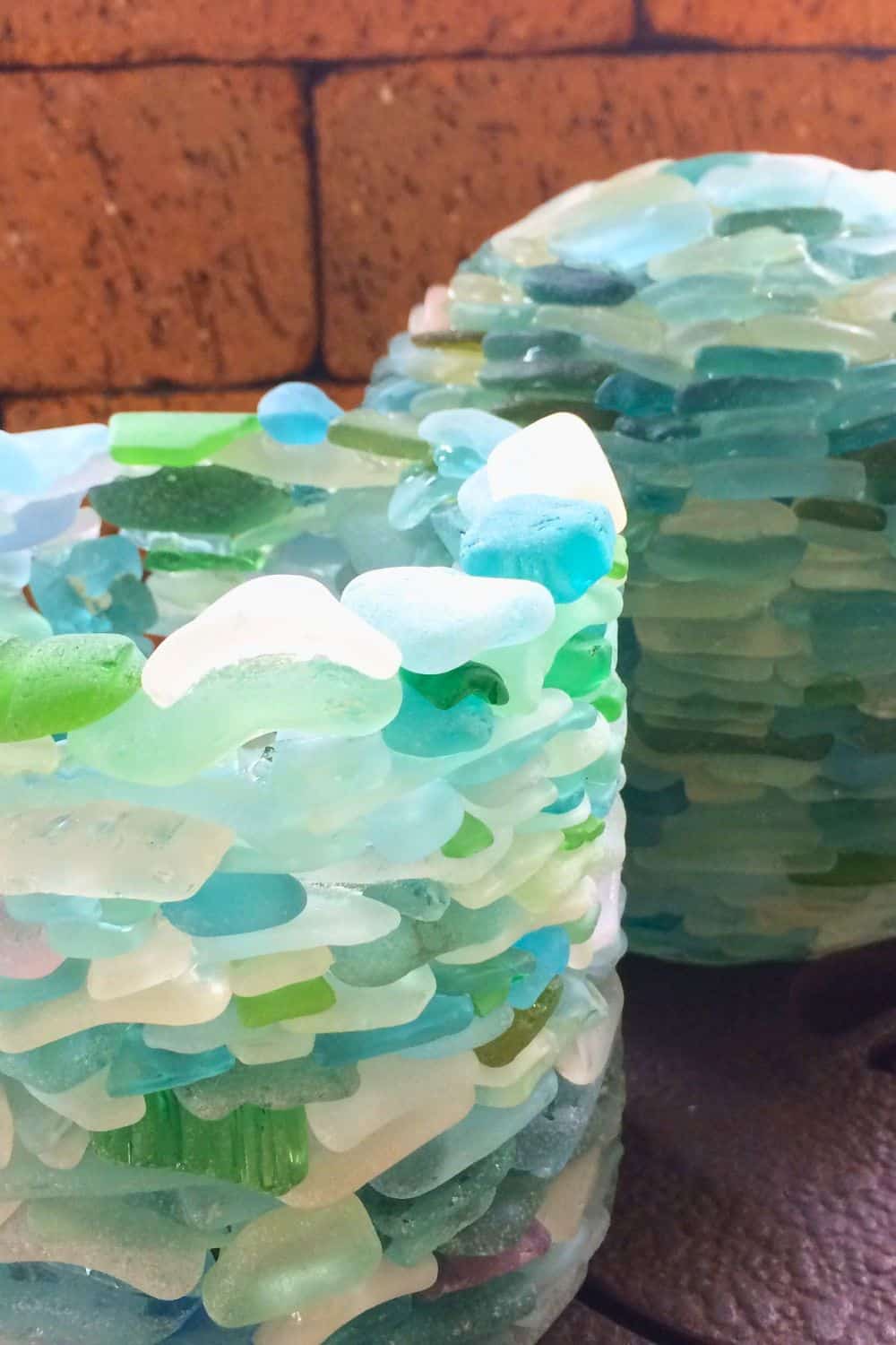 diy sea glass lanterns