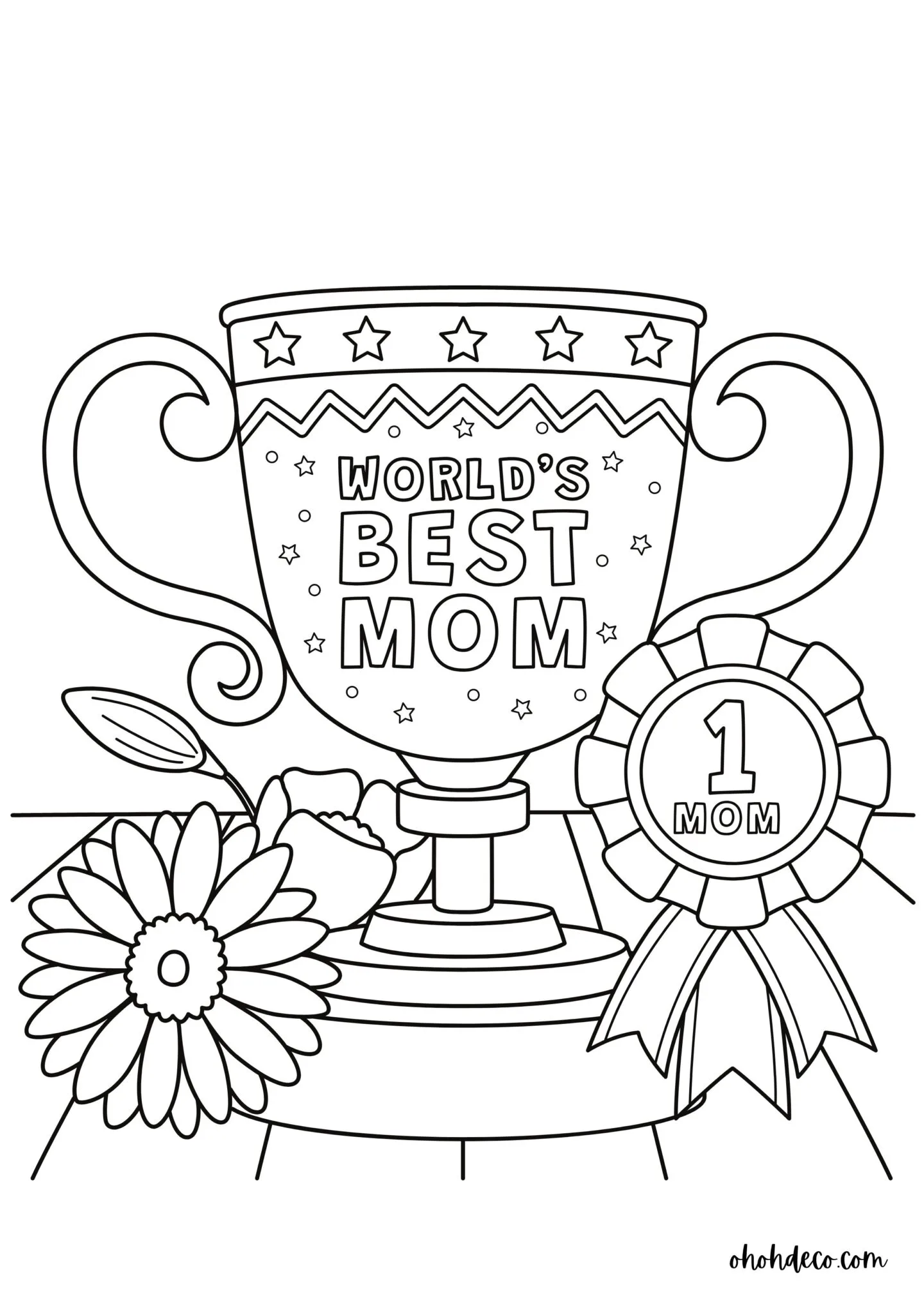 mother's day coloring pages