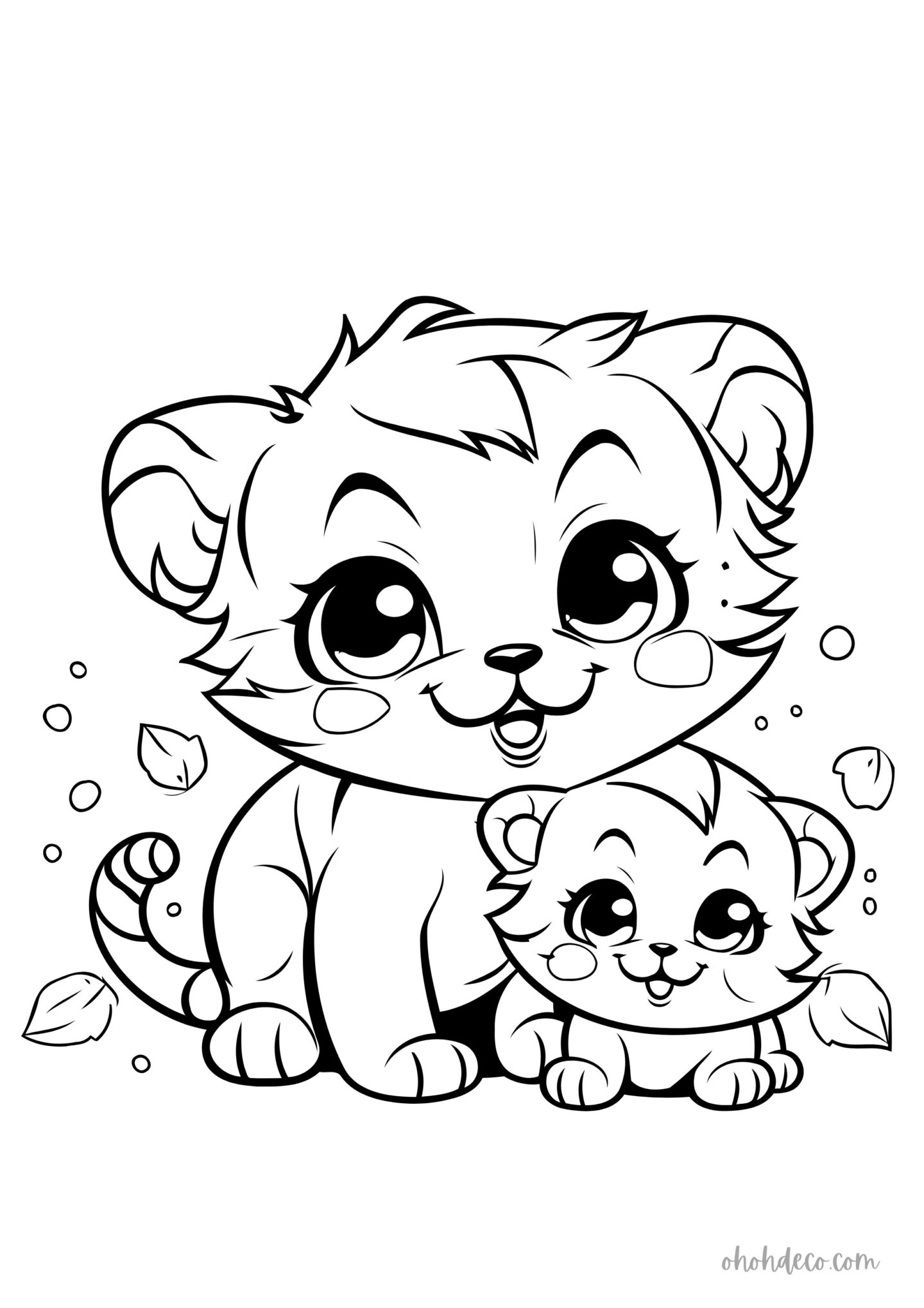 cat coloring page
