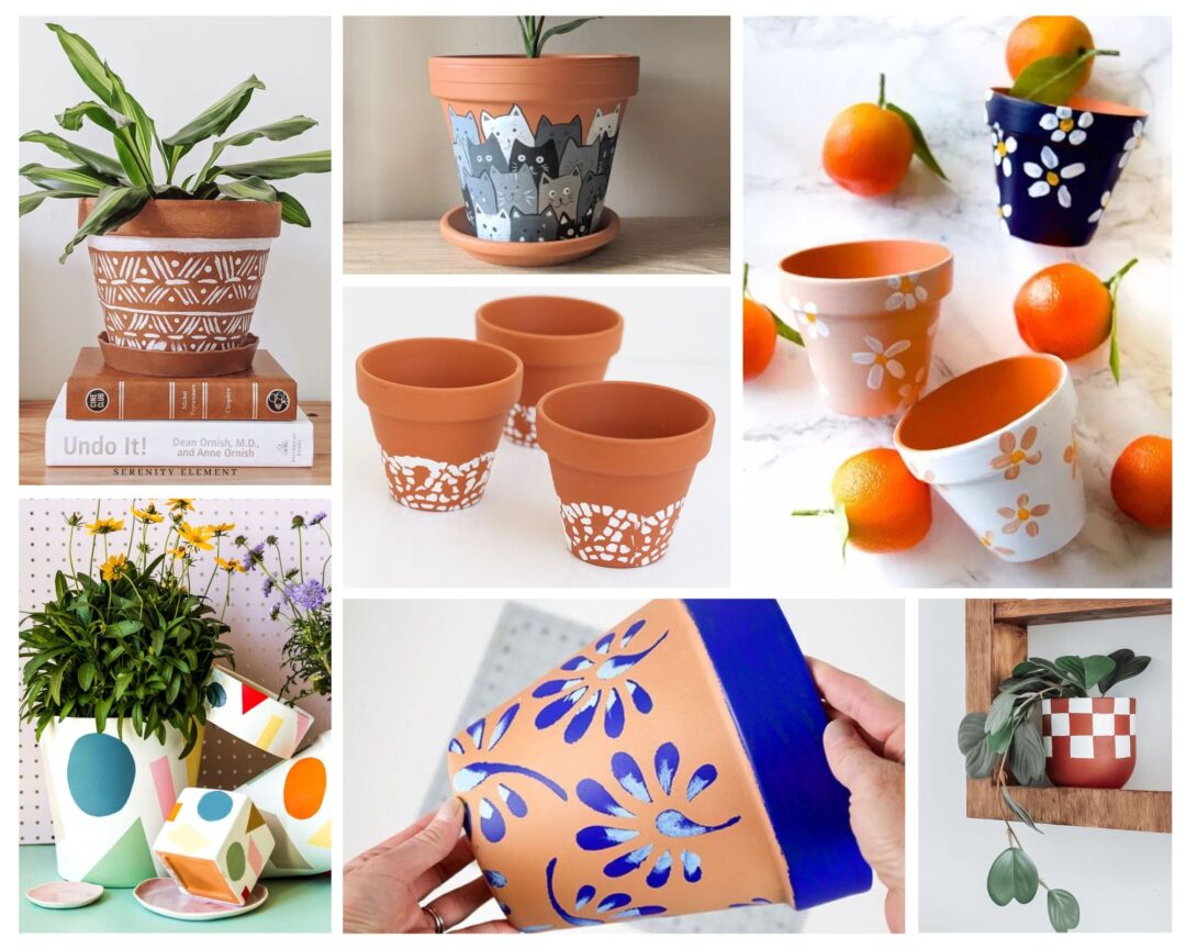75 Easy Pot Painting Ideas That Will Transform Your Home Decor Collage 4 27 1080x864