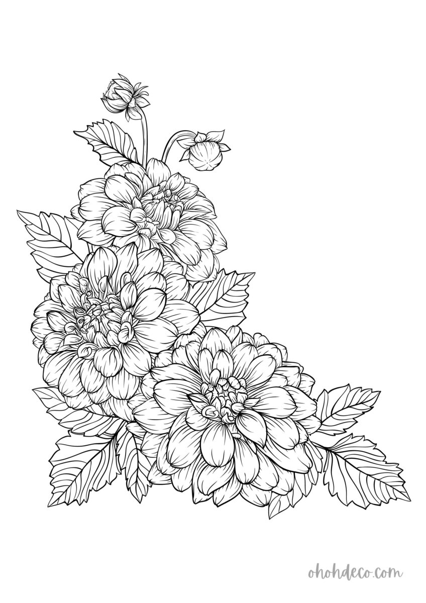 Unlock Your Creativity with These Enchanting Flower Coloring Pages