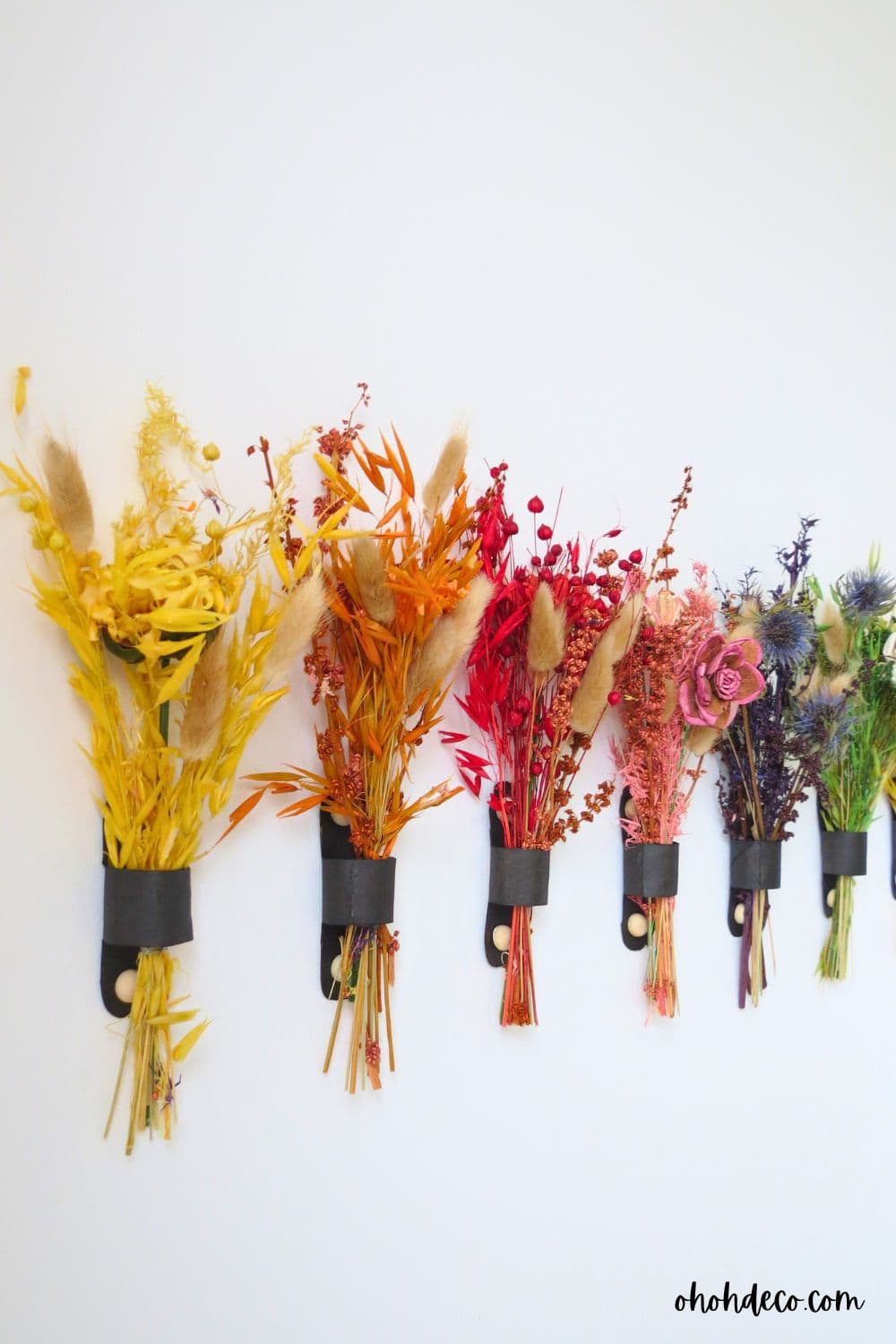 dried flower decor DIY