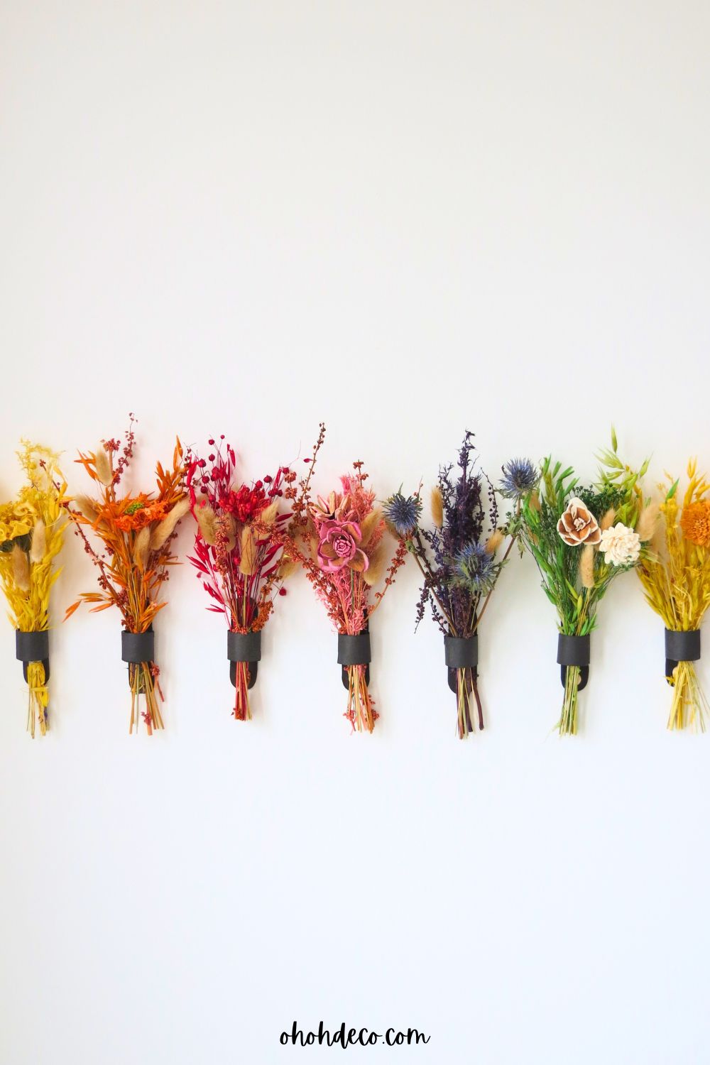 Easy to make dried flower decor