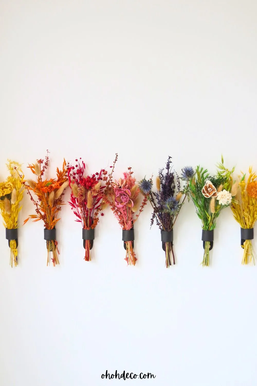 Easy to make dried flower decor