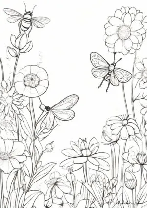 flower coloring page