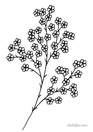flower coloring page