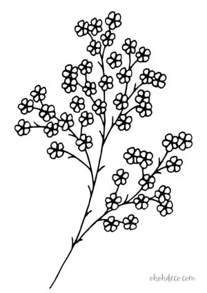 flower coloring page