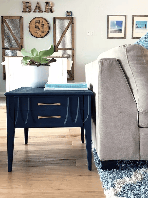 retro side table makeover