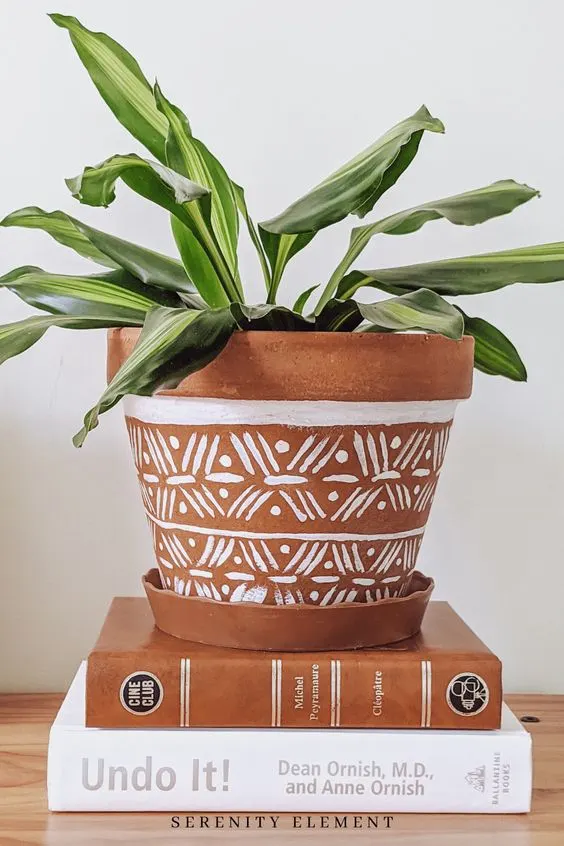 pot painting ideas easy tribal