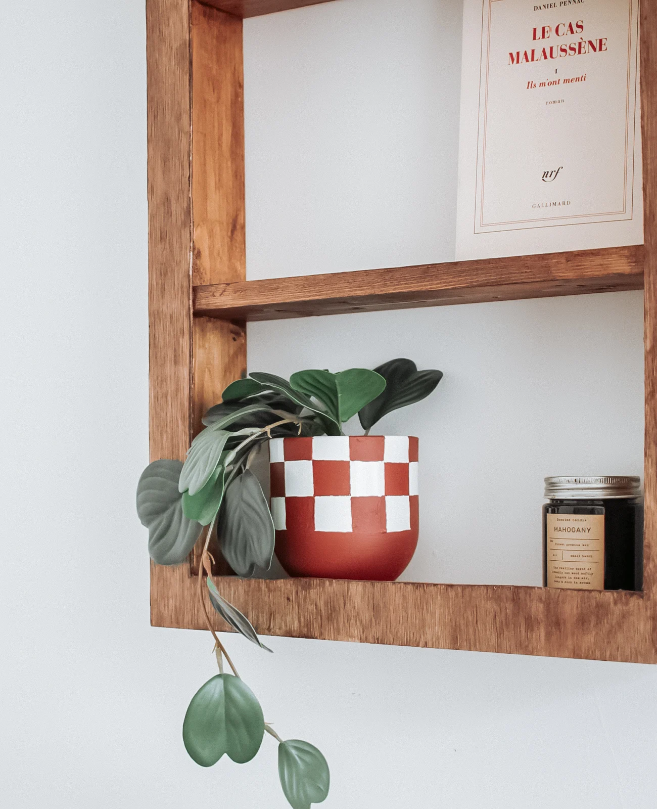 checkered pot painting diy