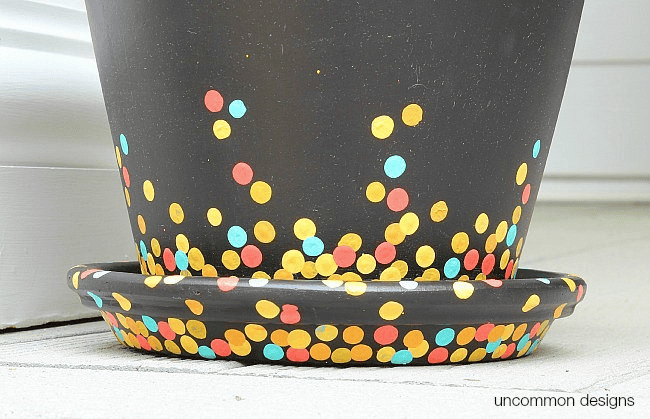 confetti pot painting