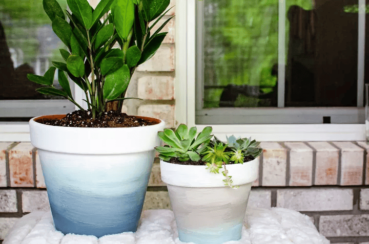 painted planter diy