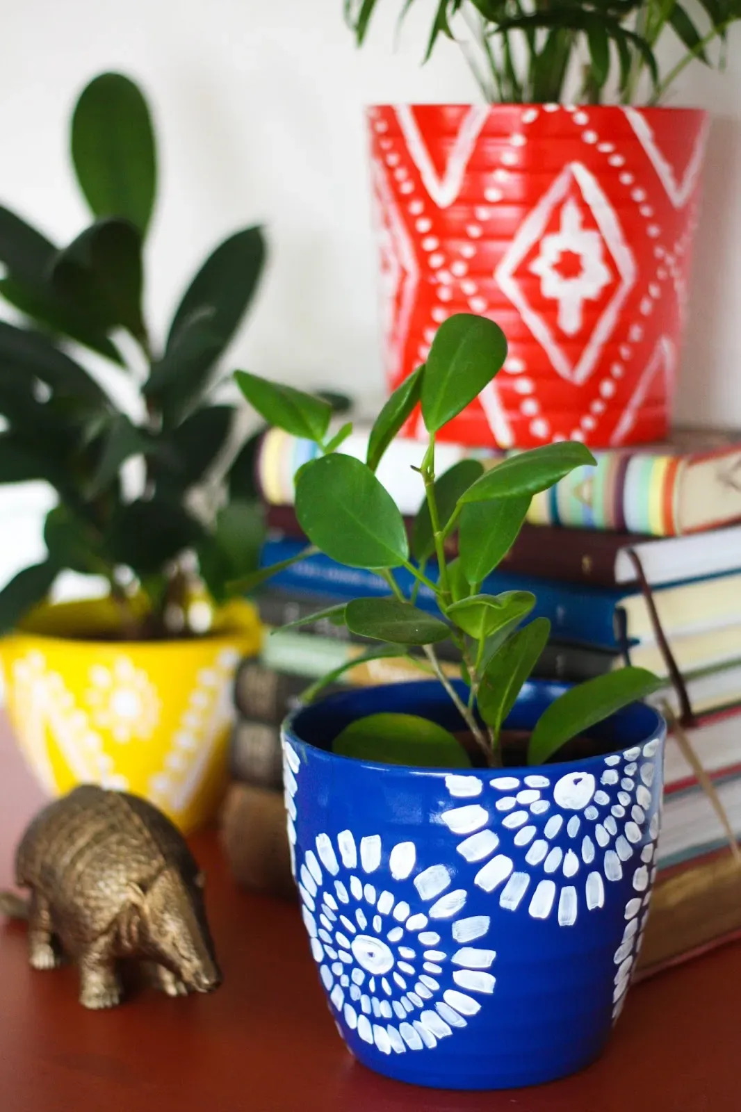 greek inspired plant pot