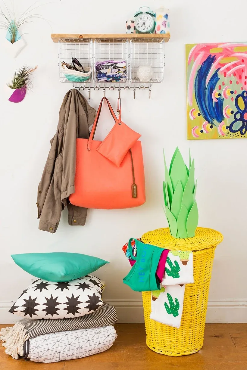 diy pineapple basket